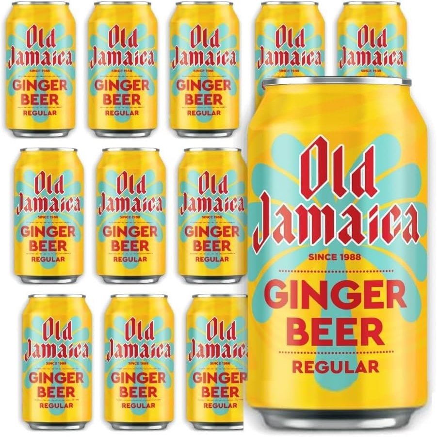 Jamaican Ginger Beer | Bold & Refreshing Sparkling Soft Drink 12 x 330ml Cans | Perfect for Cocktails, Mocktails & Everyday Refreshment
