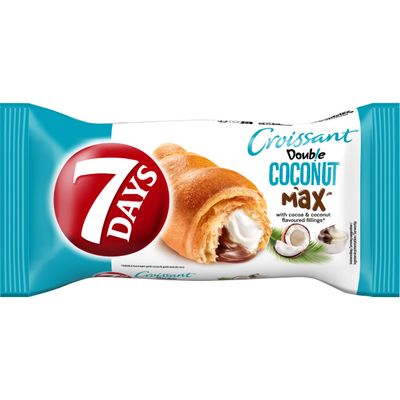 7 Days Croissant 80g | Soft & Fluffy Filled Croissant Snack | Ready-to-Eat Breakfast & On-the-Go Bakery Treat | Cocoa & Coconut
