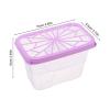 Luxshiny 6pcs Moisture Absorber Box Plastic Container with Refill Beads Quick and Efficient Absorption Dehumidification for Clothing Indoor Environments and Rainy or Humid Seasons view 2