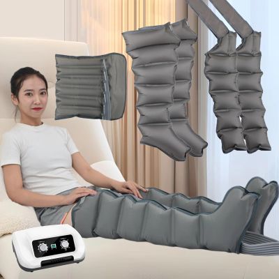 Pneumatic Compression Massager for Full Body Relieve Muscle Tension, Improve Circulation, and Reduce Swelling in Arms, Waist, and Legs,2arms+2legs+Waist,6cavity