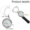 Skinfold Caliper Body Fat Tester for BMI Measurement - Accurate Skin Fold Analyzer with Constant Pressure Spring - Portable Fitness Tool for Athletes & Gyms 0-60mm view 2