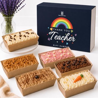 Hattie's Gifts Thank You Teacher Mini Celebration Cake Hamper