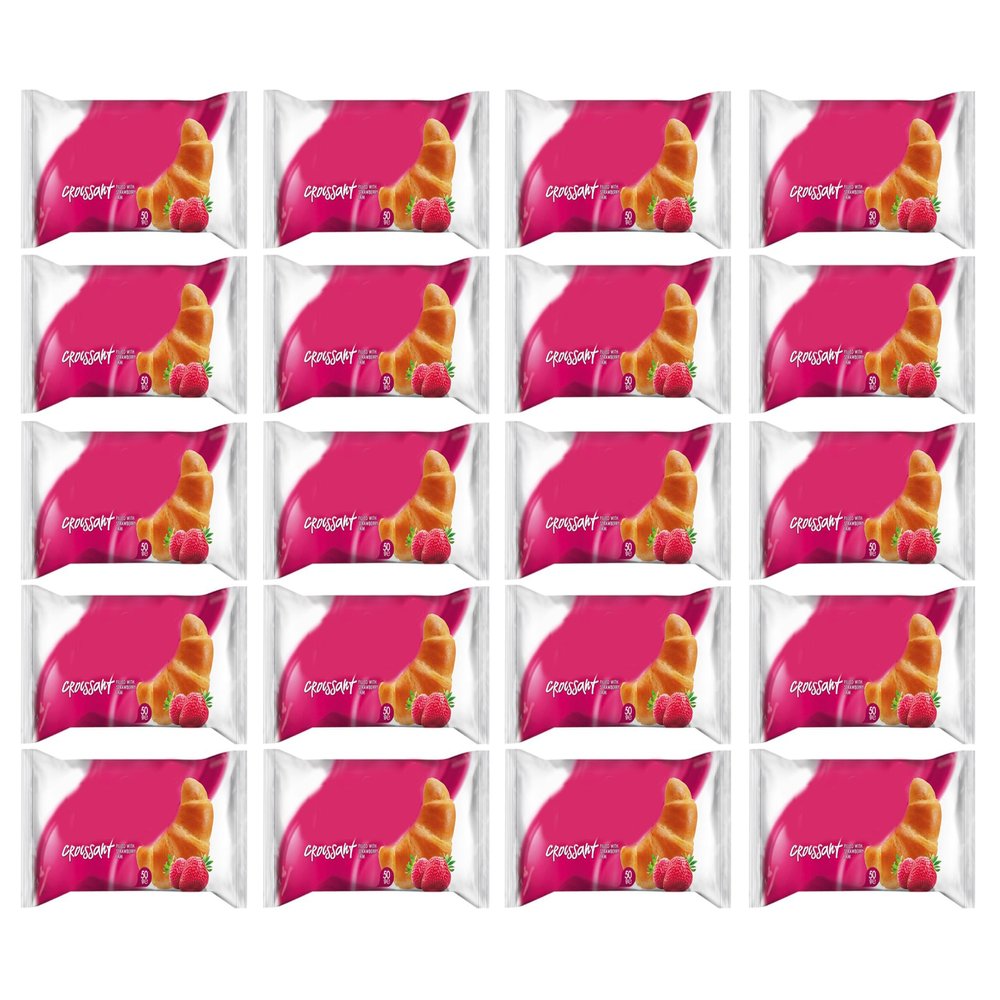 Croissant with Strawberry Filling 50g,Pack Of 15