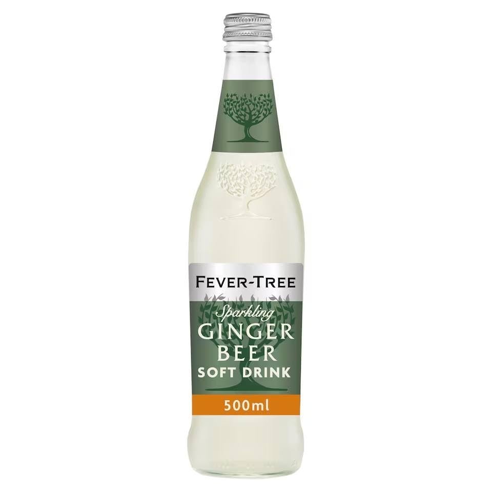 FAKHRI Light Ginger Beer 500ml Bottle | Premium Low-Calorie Sparkling Mixer | Zesty & Refreshing with Natural Ginger Kick