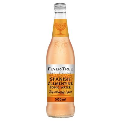 FAKHRI Light Spanish Clementine Tonic Water, 500ml Refreshing Citrus Sparkling Mixer with Natural Clementine Flavour, Low-Calorie Premium Tonic Drink