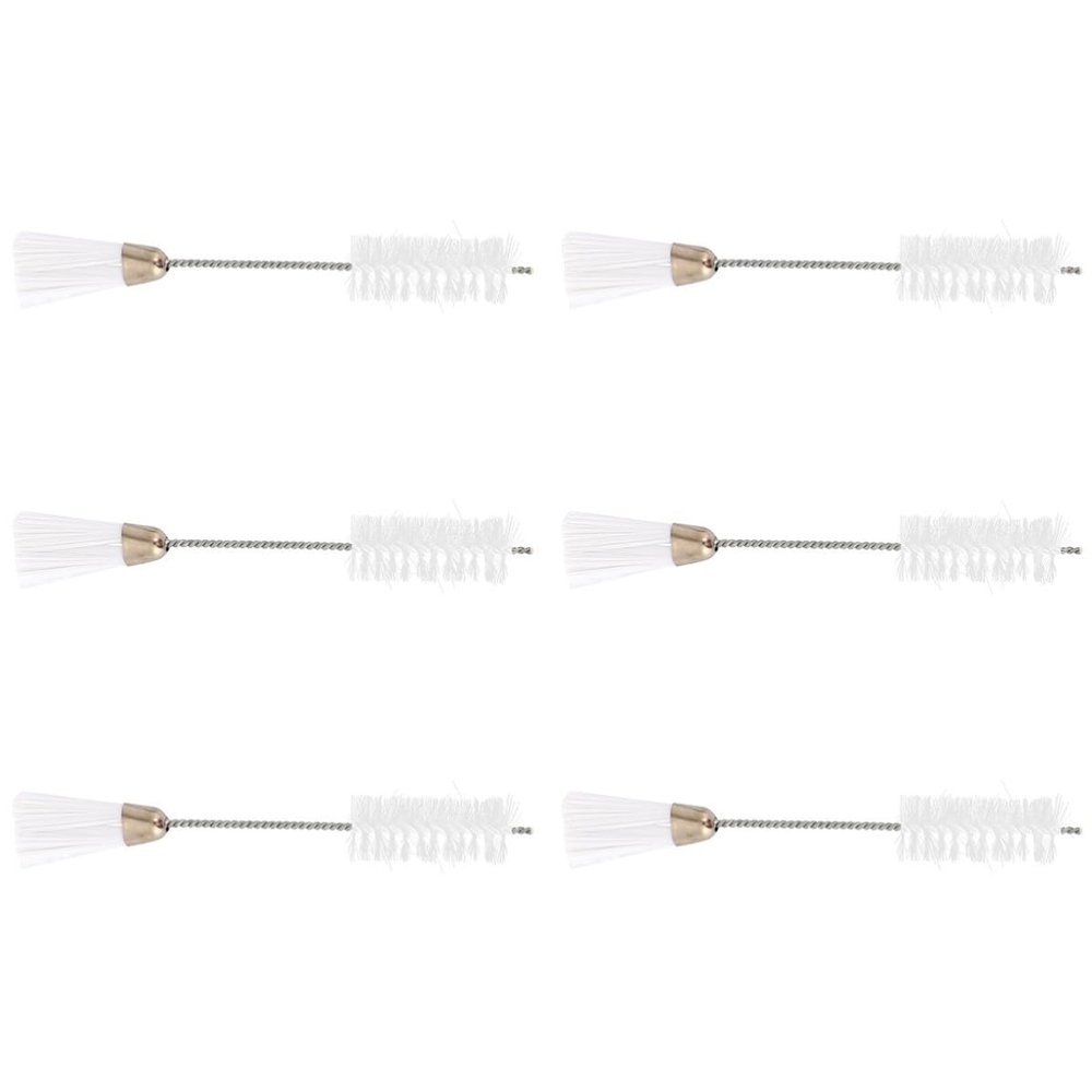 GALPADA 6pcs Narrow Cleaning Brush Set with Double-head Design, Nylon Fine Bristles for Sewing Machine and Household Crevices, for Window Slot and Detail Cleaning Tasks