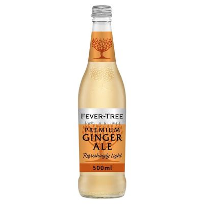FAKHRI Light Ginger Ale | 500ml Bottle | Crisp Low Calorie Mixer with Real Ginger & Sparkling Zest