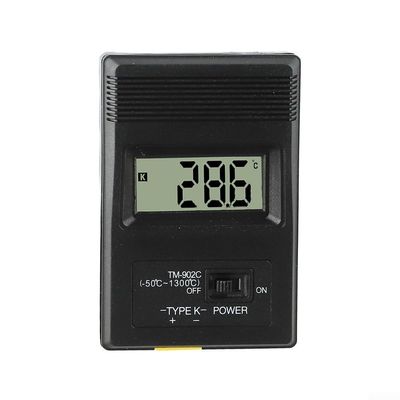 K-Type Digital Thermometer with 30cm Stainless Steel Probe -50C to 1300C Range LCD Screen for Meat Kitchen Oven Freezer Monitoring High