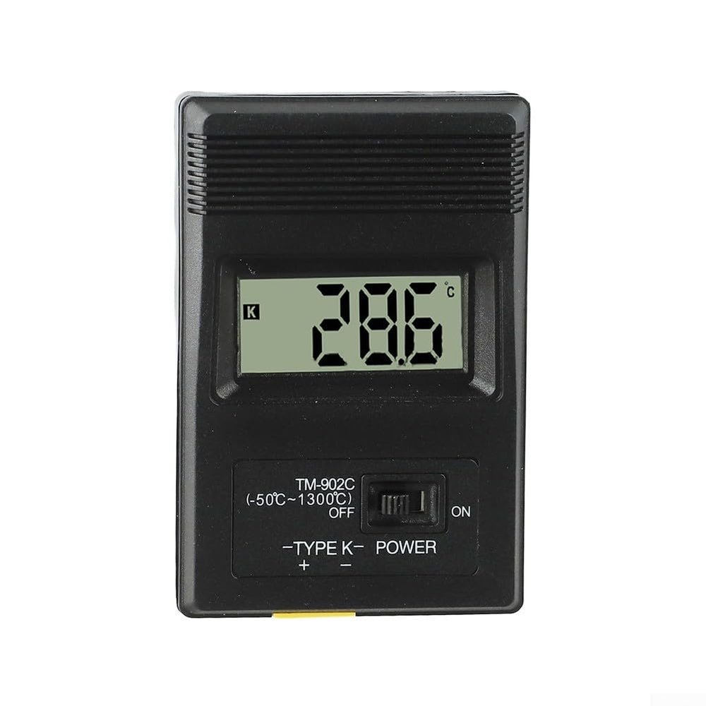 K-Type Digital Thermometer with 30cm Stainless Steel Probe -50C to 1300C Range LCD Screen for Meat Kitchen Oven Freezer Monitoring High