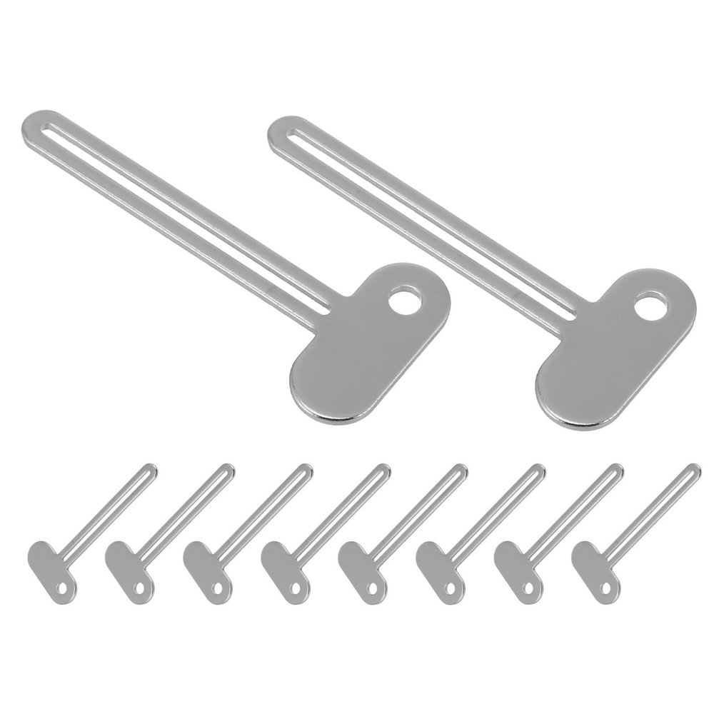 BESTYASH 10pcs Manual Toothpaste Tube Squeezer Keys Made of Aluminium Alloy with Roll-to-Finish Design for Effortless Toothpaste and Cosmetics Tube Squeezing, Suitable for Home and Hotel
