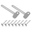 BESTYASH 10pcs Manual Toothpaste Tube Squeezer Keys Made of Aluminium Alloy with Roll-to-Finish Design for Effortless Toothpaste and Cosmetics Tube Squeezing, Suitable for Home and Hotel view 1