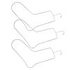 DOITOOL 3pcs Stainless Steel Metal Sock Blockers for Adults Knitting and Crochet Sock Shaper with Adjustable Bar Spacing and Compact Upright Design for Drying in Studio Workbenches view 1