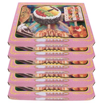 ABOOFAN 5 Sets Josspaper Sacrificial Cake Set for Ancestor Tribute Offerings, Paper Material Easy Transport and Setup, Elegant and Lifelike Design for Funeral Rituals
