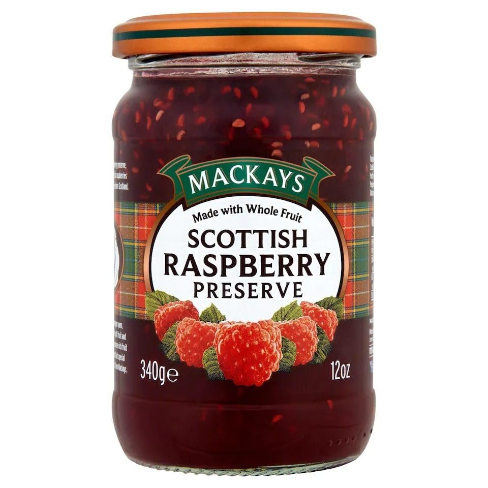 FAKHRI Scottish Raspberry Preserve 340g Traditional Recipe with Rich Raspberry Flavour