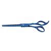 Stylebest Professional Beard Scissors for Hair Trimming with Blades and Ergonomic Handle for Stylists and Home Use Stainless Steel Blue (Thinning Scissor) view 3