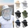 Camping Mosquito Head Net Hat, Midge Head Net Hat Multicolor 56-58cm view 2