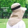 Camping Mosquito Head Net Hat, Midge Head Net Hat Multicolor 56-58cm view 3