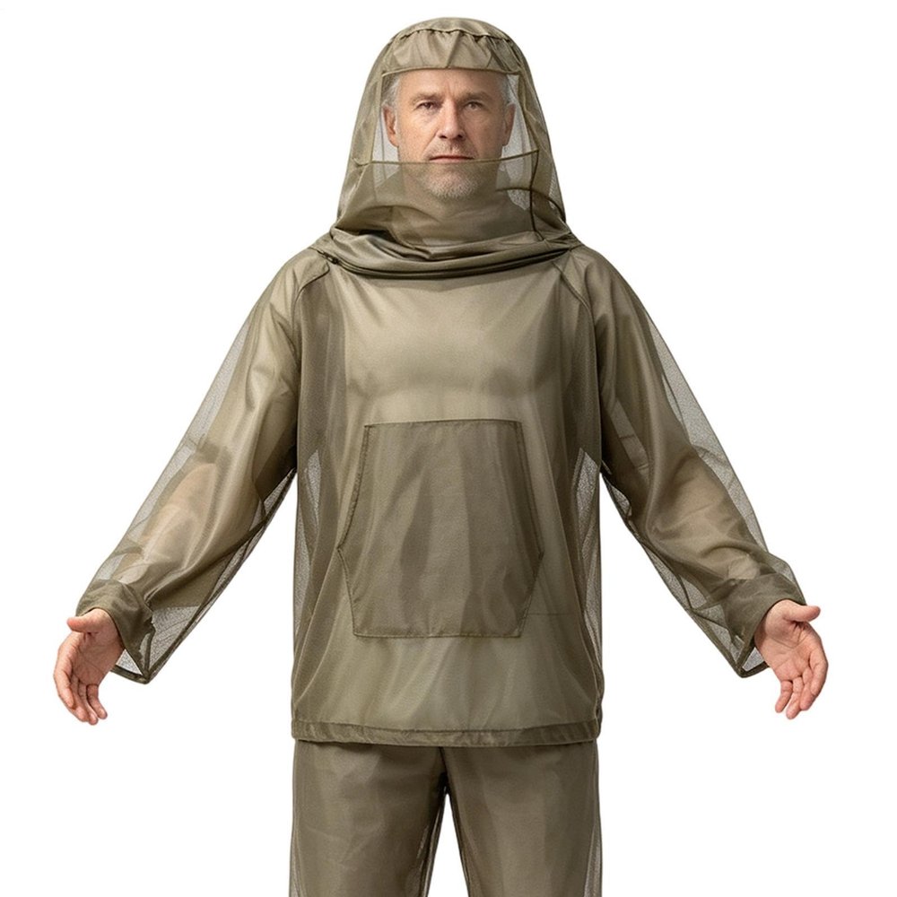Dewireaey Fly Proof Net Suit Lightweight Breathable Pants Jacket