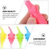 USHOBE 8pcs Manual Toothbrushes with Supple Pp Bristles for Aged 3-12, Easy to Carry Cartoon Design Dental Care Tool and Teeth Cleaning Random Color view 3