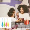 HOMOCONO 8pcs Manual Toothbrushes with Supple Bristles for Teeth Cleaning, Creative Adorable Cartoon Design, Easy to Carry Pp Material, Suitable for Babies and Aged 3-12 Random Color view 4
