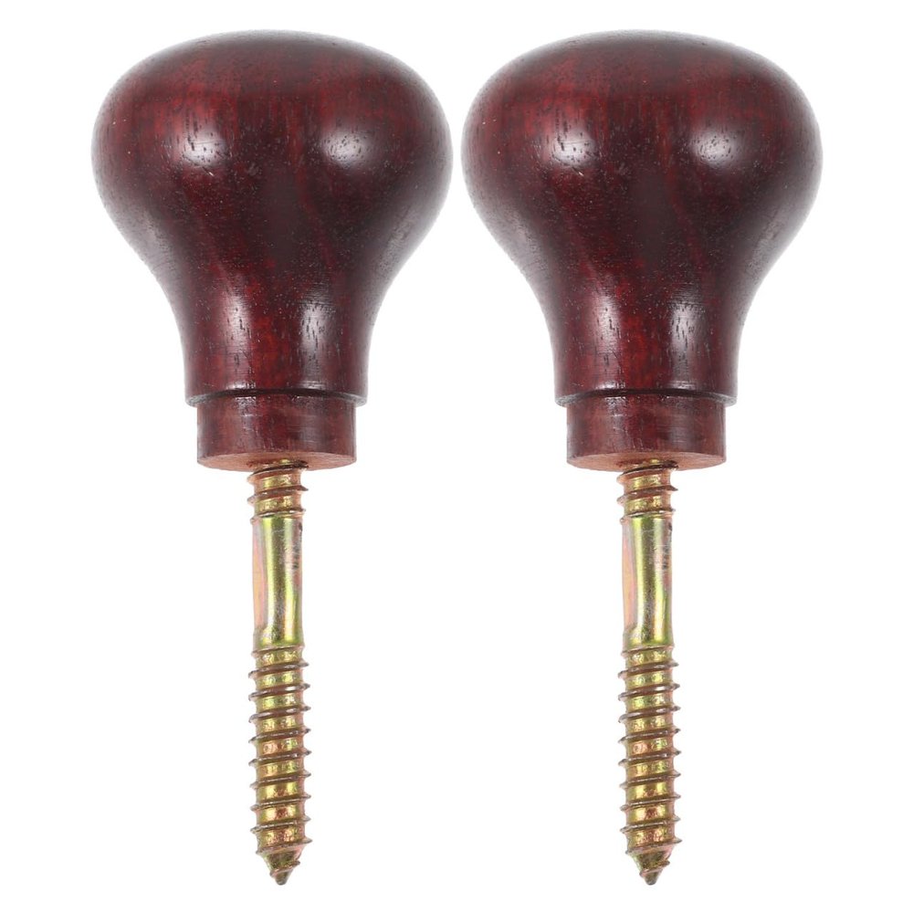 Luxshiny 2pcs Wooden Walking Stick Handles Replacement Cane Hand Grips with Nonslip and Universal Fit for Seniors Outdoor Activities and Extended Walks