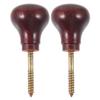 Luxshiny 2pcs Wooden Walking Stick Handles Replacement Cane Hand Grips with Nonslip and Universal Fit for Seniors Outdoor Activities and Extended Walks view 1