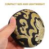 POPETPOP Black Cotton Cloth Round Sound Bowl Pad for Buddha Sound Bowl with Traditional Pattern Design for Buddhist Temple Furnishing and Home Decoration view 4