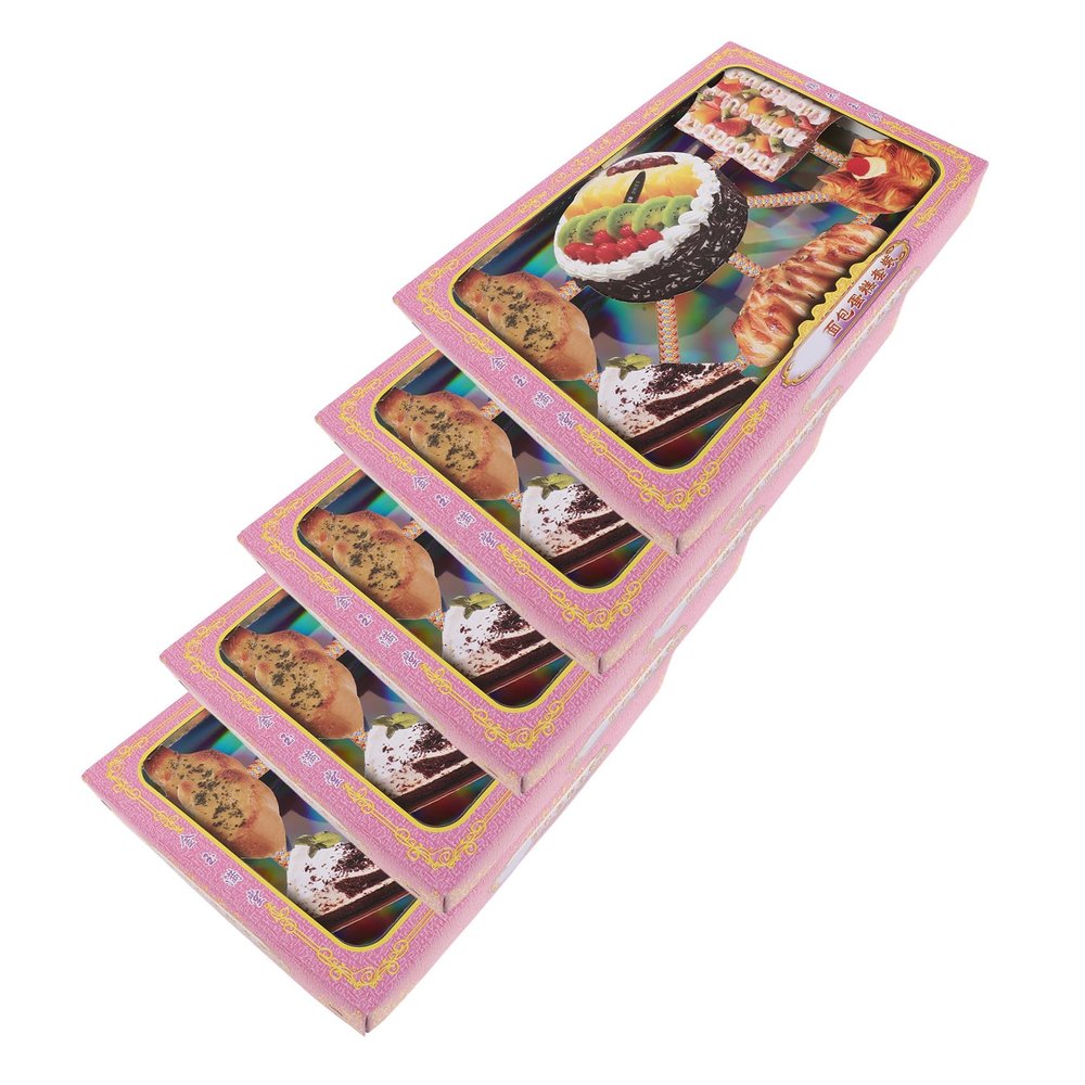 Artibetter 5 Sets Printed Josspaper Dessert Cake for Ancestor Tribute Offering, Paper Material with Elegant and Lifelike Style, Easy Transport, Enhances Ghost Festival Ceremonies and Ancestor