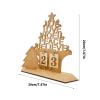 Xinsheinelry Christmas Advent Calendar Wood Desktop Decoration Festival Table Ornament for Christmas Enthusiasts Classroom Decoration view 3
