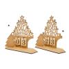Xinsheinelry Christmas Advent Calendar Wood Desktop Decoration Festival Table Ornament for Christmas Enthusiasts Classroom Decoration view 4