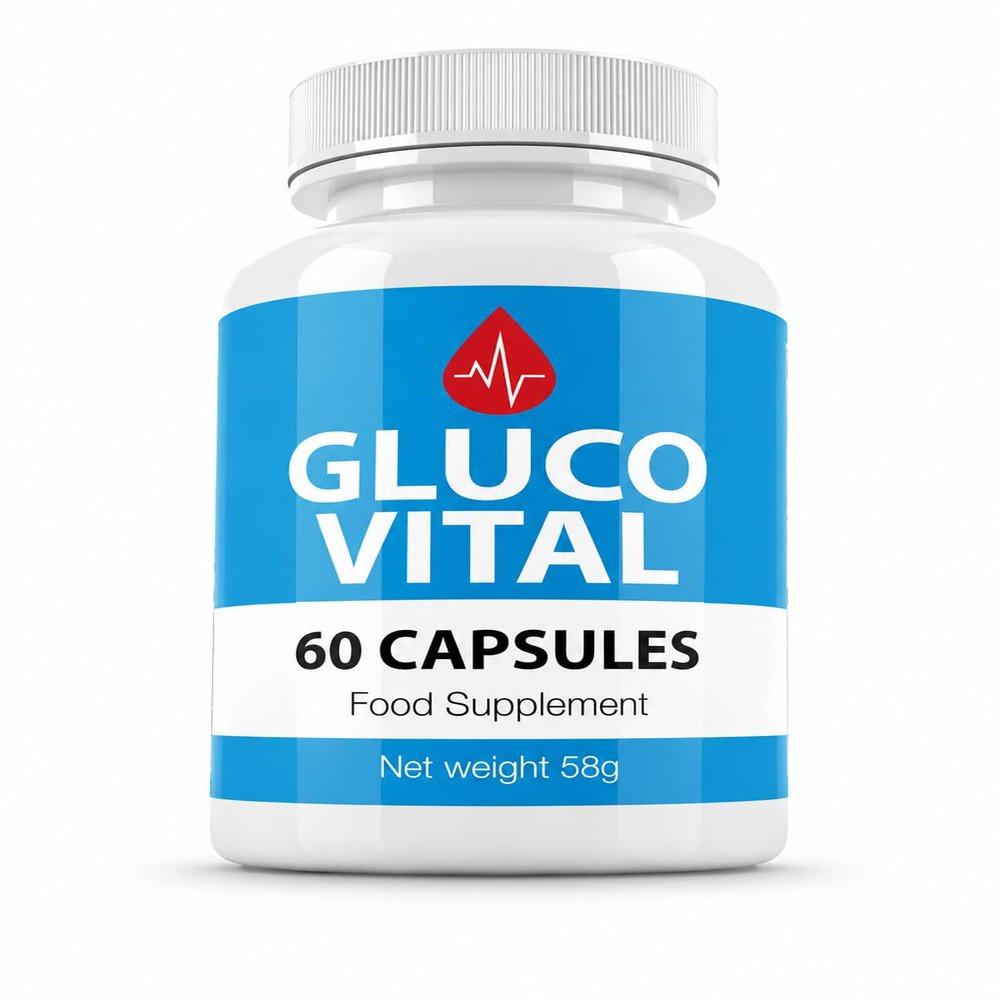 Gluco Vital Wellness Support Capsules | Daily Food Supplement | 60 Capsules | 1 Month Supply