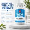 Gluco Vital Wellness Support Capsules | Daily Food Supplement | 60 Capsules | 1 Month Supply view 2