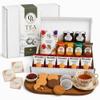 Afternoon Tea Hamper Gift Set 31 Piece Tea & Biscuits Gift Box with Breakfast Tea, All-Butter Shortbread, Flavoured Biscuits & Fruit Jams Thank You & Birthday Gift for Her, Mum & Tea Lovers view 1