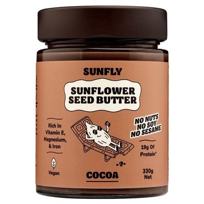 FAKHRI Sunflower Seed Butter Cocoa 330g Creamy Chocolate Sunflower Seed Spread, Dairy-Free, Nut-Free Alternative for Toast, Baking & Snacks