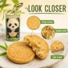 Panda Huahua Bamboo Salt Sesame Cake 360g Traditional Sichuan Pastry view 3