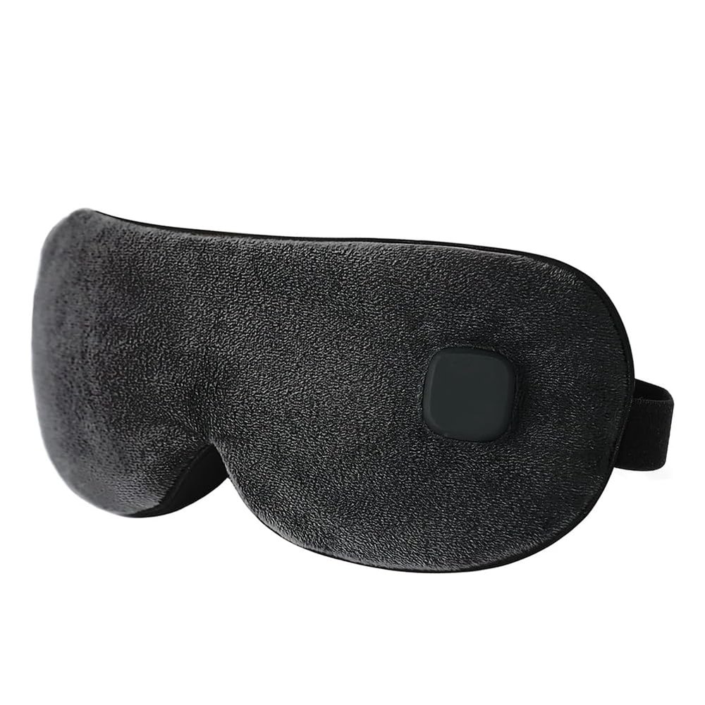 Aundhegrtt Heated Eye Mask Cordless Warm Eye Compress for Dry Eyes, Light Blocking Heat Eye Mask with and Washable Cover