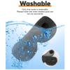 Aundhegrtt Heated Eye Mask Cordless Warm Eye Compress for Dry Eyes, Light Blocking Heat Eye Mask with and Washable Cover view 2