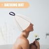 Warmhm Felt Sauna Hat with Glove Breathable White for Women view 4