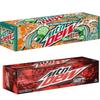 MTNN Dew USA Soft Drink Variety Pack 24 Cans, Baja Carbo Citrus & Code Red (12 Cans Each, 355 ml) view 1