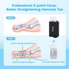 2Pcs Hammer Toe Straightener Splint Wraps(Black) view 3