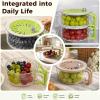 3 in-1 Fruit Washing & Storage Bowl with Strainer & Breathable Lid view 3