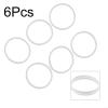 Silicone Lid Gasket Replacement for Hydration Bottles, Leak Sealing For Ring for Reusable Squeeze Bottle Series, White Matte Rubber Cup Gasket, Dishwasher Safe, 6 Pack view 4