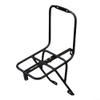 Aluminium Alloy Mountain Bike Front Rack Cargo Basket Bracket, Steel Plate Connector for Scooter and Bicycle, Black, Easy Installation Travel Shelf(for disc brake bike) view 1