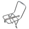 Aluminium Alloy Mountain Bike Front Rack Cargo Basket Bracket, Steel Plate Connector for Scooter and Bicycle, Black, Easy Installation Travel Shelf(for disc brake bike) view 2